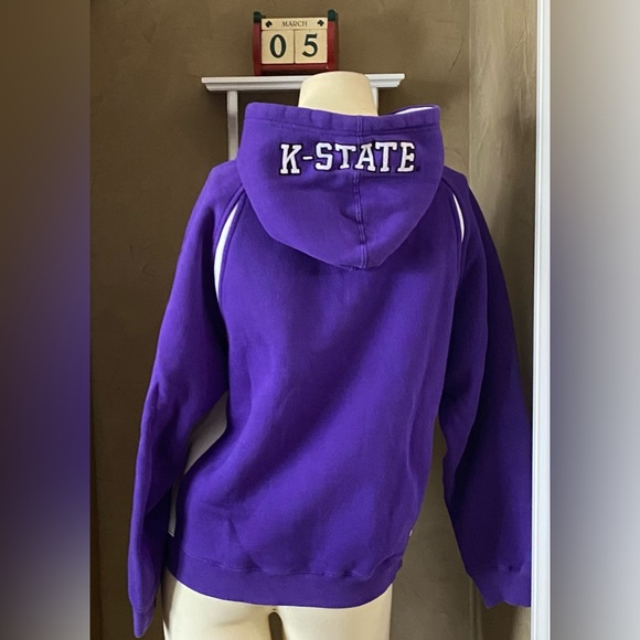 Colosseum Athletics K-State Wildcats Purple Hoodie Pullover Sweatshirt Youth L - Picture 4 of 10